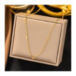 ⁦سنال ذهبي ناعم بتصمم قلوب  صغيره⁩ - الصورة ⁦4⁩