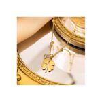 ⁦سلسال بتصميم ورده مع طابات ذهبي⁩ - الصورة ⁦3⁩