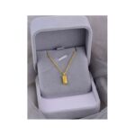 سلسال ذهبي بتصميم مستطيل