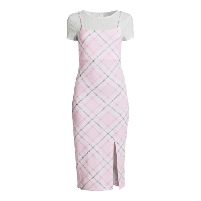 ⁦فستان بيتي للنساء لون زهري⁩ - الصورة ⁦2⁩