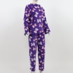 ⁦بيجامة صوف للنساء لون بنفسجي بتصميم فراشة⁩ - الصورة ⁦2⁩