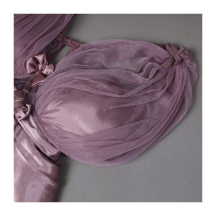 ⁦طقم لانجري قطعتين لون بنفسجي One Size⁩ - الصورة ⁦3⁩