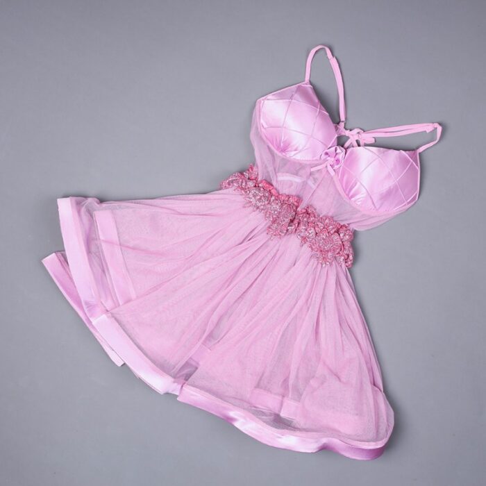 ⁦طقم لانجري لون نهدي One Size⁩ - الصورة ⁦2⁩