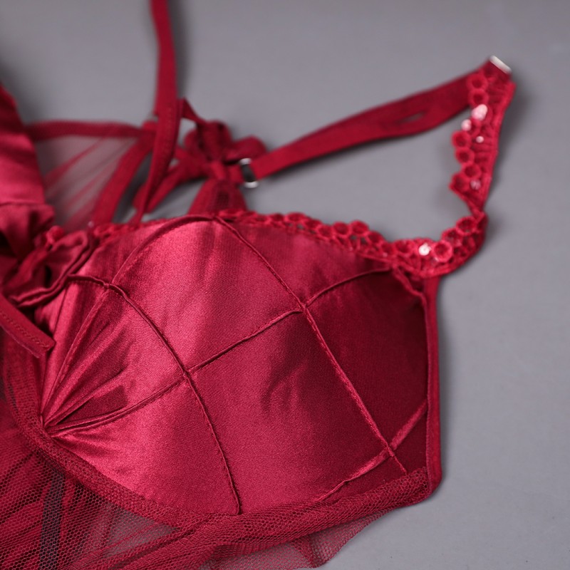 ⁦طقم لانجري لون خمري One Size⁩ - الصورة ⁦1⁩