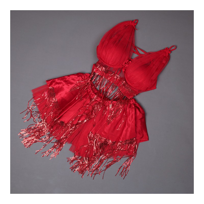 103375043_67dc639dce547 طقم لانجري لون أحمر One Size - الصورة 1