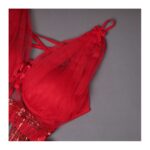 ⁦طقم لانجري لون أحمر One Size⁩ - الصورة ⁦3⁩