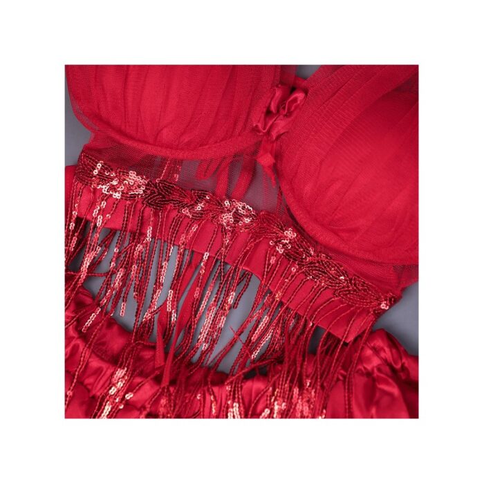 ⁦طقم لانجري لون أحمر One Size⁩ - الصورة ⁦4⁩