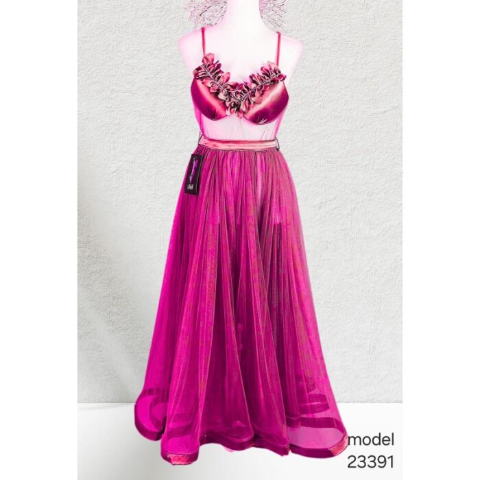 103375055_67dc63ddd34b3 طقم بيبي دول لون فوشي طويل One Size - الصورة 1