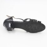 ⁦صندل بكعب للنساء لون أسود⁩ - الصورة ⁦13⁩