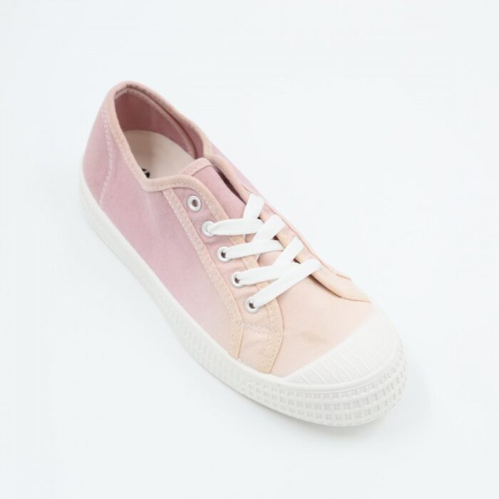 ⁦حذاء كاجوال نعل عريض للنساء لون زهري وأبيض⁩ - الصورة ⁦4⁩