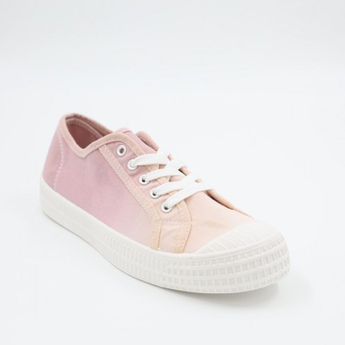 ⁦حذاء كاجوال نعل عريض للنساء لون زهري وأبيض⁩ - الصورة ⁦5⁩