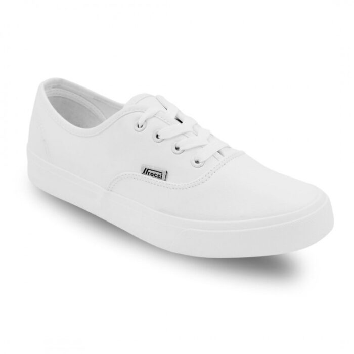 ⁦حذاء سبورت نعل عريض بأربطة للرجال لون أبيض⁩ - الصورة ⁦10⁩