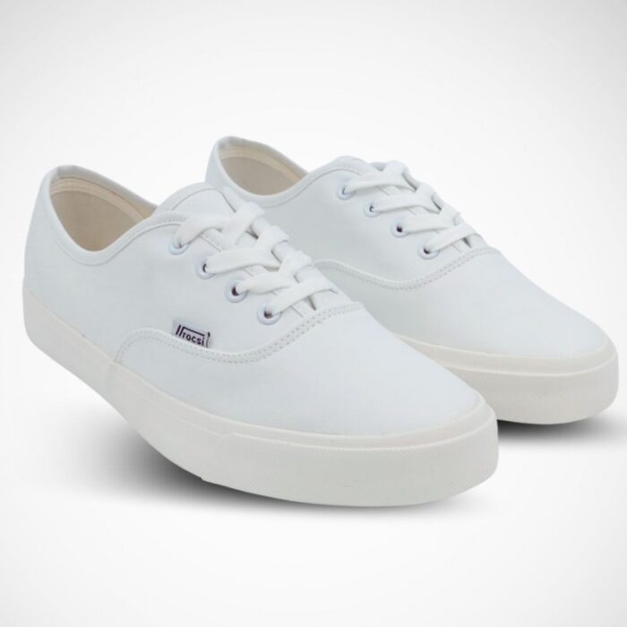 ⁦حذاء سبورت نعل عريض بأربطة للرجال لون أبيض⁩ - الصورة ⁦11⁩