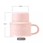 ⁦مج (كوب ) مع غطاء لون زهري بتصميم Water⁩ - الصورة ⁦8⁩