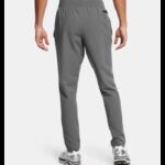 ⁦Under Armour Men's UA Unstoppable Tapered Pants- بنطلون اندر ارمور انستوببال تيبرد للرجال لون رمادي⁩ - الصورة ⁦3⁩
