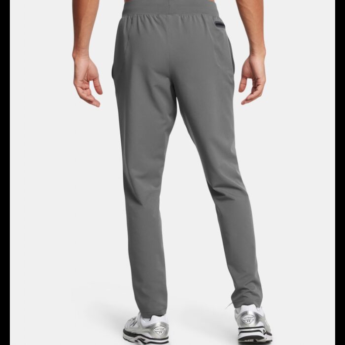⁦Under Armour Men's UA Unstoppable Tapered Pants- بنطلون اندر ارمور انستوببال تيبرد للرجال لون رمادي⁩ - الصورة ⁦3⁩