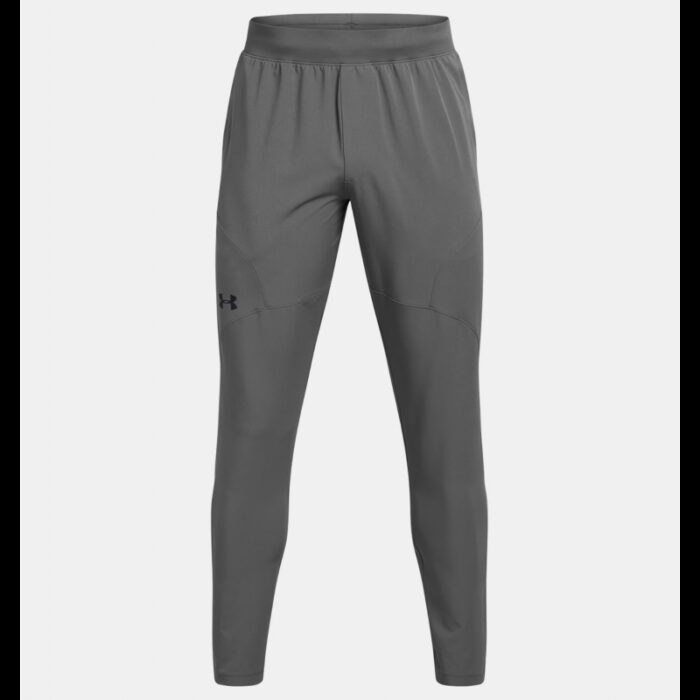 ⁦Under Armour Men's UA Unstoppable Tapered Pants- بنطلون اندر ارمور انستوببال تيبرد للرجال لون رمادي⁩ - الصورة ⁦6⁩