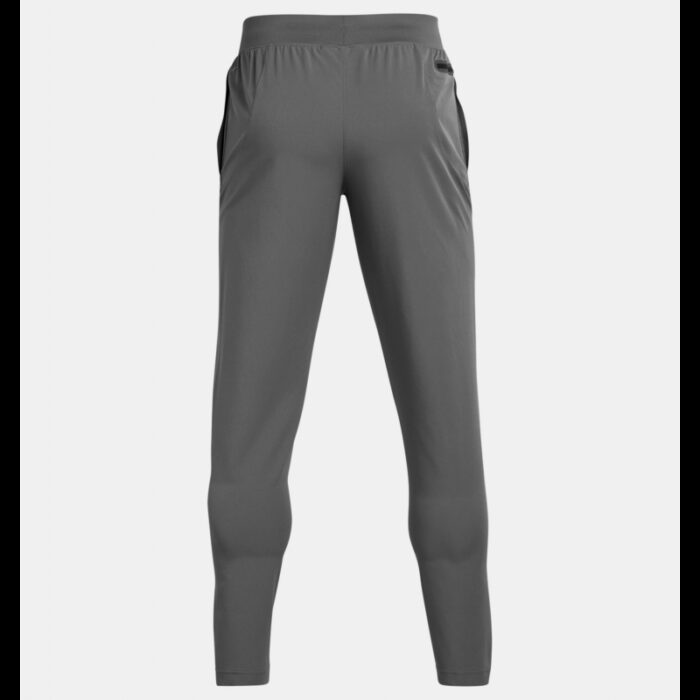 ⁦Under Armour Men's UA Unstoppable Tapered Pants- بنطلون اندر ارمور انستوببال تيبرد للرجال لون رمادي⁩ - الصورة ⁦7⁩