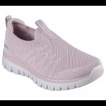 Skechers Women's Active Graceful - Good Vibe Shoes - حذاء سكيتشرز أكتيف جريسفول- جود فايب للنساء لون زهري ونعل أبيض