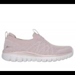 ⁦Skechers Women's Active Graceful - Good Vibe Shoes - حذاء سكيتشرز أكتيف جريسفول- جود فايب للنساء لون زهري ونعل أبيض⁩ - الصورة ⁦2⁩