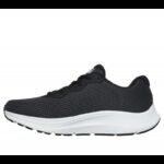 ⁦Skechers Men's GO RUN CONSISTENT 2.0 Shoes - حذاء سكيتشرز جو رن كونيستينت 2.0 للرجال لون فحمي ونعل أبيض⁩ - الصورة ⁦5⁩
