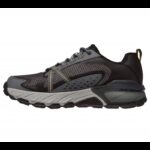 ⁦Skechers Men's Max Protect Shoes - حذاء سكيتشرز ماكس بروتيكت للرجال لون أسود ورمادي وأصفر⁩ - الصورة ⁦5⁩