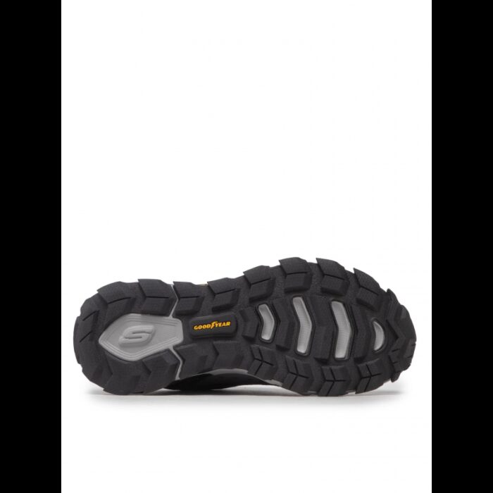 ⁦Skechers Men's Max Protect Shoes - حذاء سكيتشرز ماكس بروتيكت للرجال لون أسود ورمادي وأصفر⁩ - الصورة ⁦8⁩