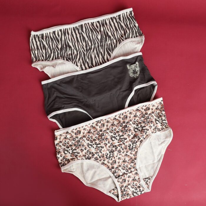 ⁦طقم داخلي نسائي قطن من 3 قطع milk بألوان مختلفة⁩ - الصورة ⁦5⁩