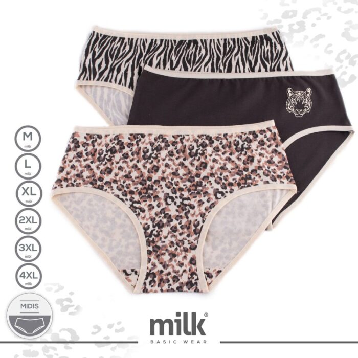 ⁦طقم داخلي نسائي قطن من 3 قطع milk بألوان مختلفة⁩ - الصورة ⁦10⁩