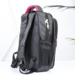 حقيبة ظهر مدرسية 14 انش لون أسود وزهري