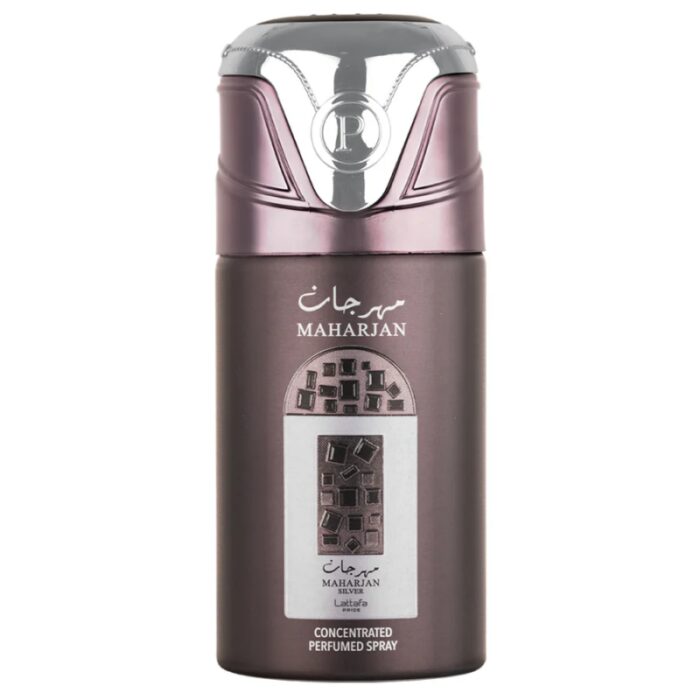 1033751588_67dc660cefae0 Maharjan Silver Deodorant By Lattafa Pride 250Ml -مزيل عرق مهرجان الفضي من لطافة برايد للجنسين حجم 250 مل - الصورة 1