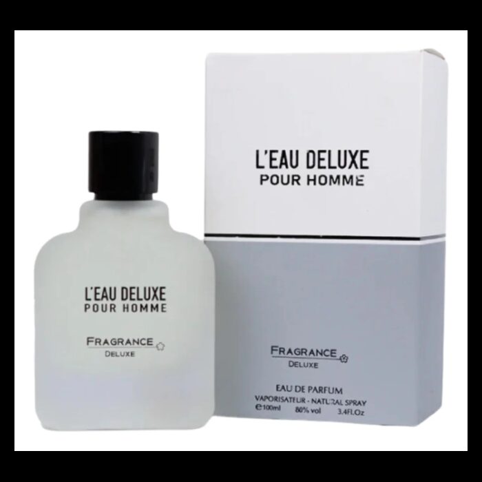 ⁦L'EAU DELUXE POUR HOMME EDP By Fragrance Deluxe For Unisex100 ML-عطر لي ديلوكسي بور هومي من فرانجنس ديلوكس للجنسين سعة 100 مل⁩ - الصورة ⁦2⁩