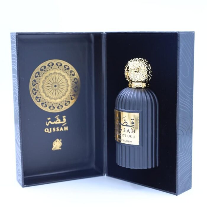 ⁦Qissa Greatest Oud EDP By Wadi Al Khaleej For Unisex100 ML-عطر قصة الأسود من وادي الخليج للجنسين سعة 100 مل⁩ - الصورة ⁦4⁩
