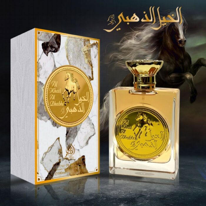 1033751678_67dc66a41f0e6 Al Khail Al Dhabhi EDP By Wadi Al Khaleej For Men 100ML-عطر الخيل الذهبي من وادي الخليج للرجال سعة 100 مل - الصورة 1