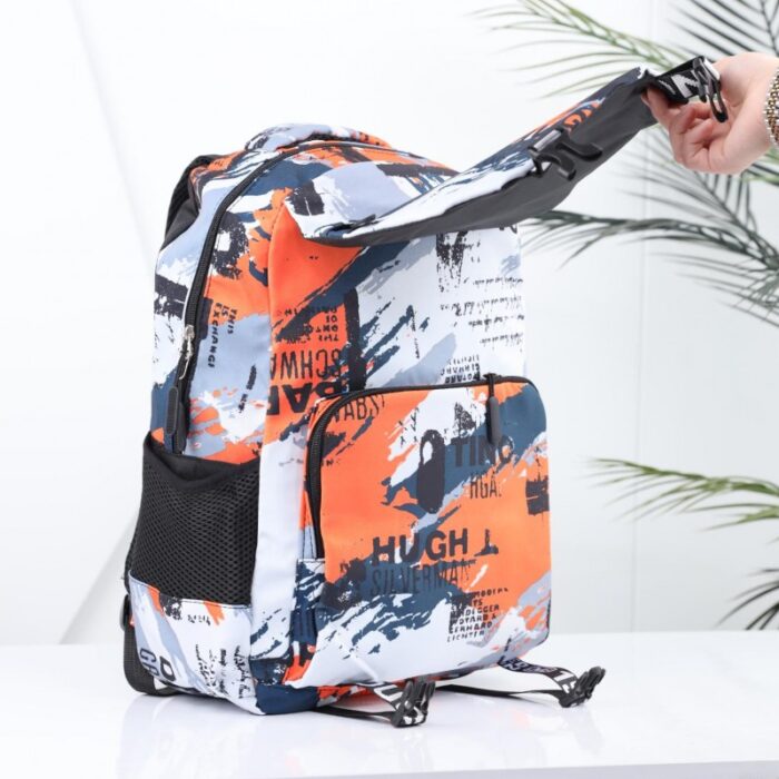 1033751726_67dc66f83b6df حقيبة مدرسية 20 انش لون برتقالي ورمادي - الصورة 1