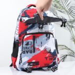 ⁦حقيبة مدرسية 20 انش لون أحمر ورمادي⁩ - الصورة ⁦8⁩