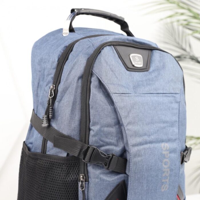 ⁦حقيبة مدرسية 18 انش لون أزرق⁩ - الصورة ⁦4⁩