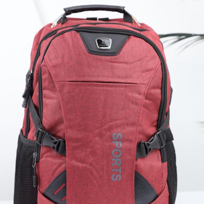 ⁦حقيبة مدرسية 18 انش لون خمري⁩ - الصورة ⁦5⁩