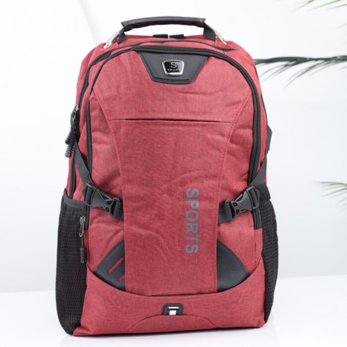 ⁦حقيبة مدرسية 18 انش لون خمري⁩ - الصورة ⁦6⁩