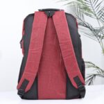 ⁦حقيبة مدرسية 18 انش لون خمري⁩ - الصورة ⁦7⁩