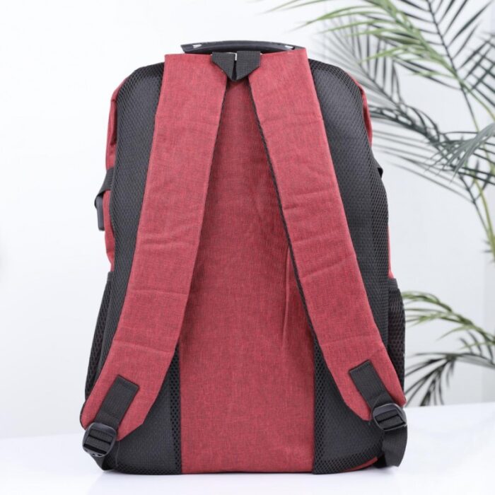 ⁦حقيبة مدرسية 18 انش لون خمري⁩ - الصورة ⁦7⁩