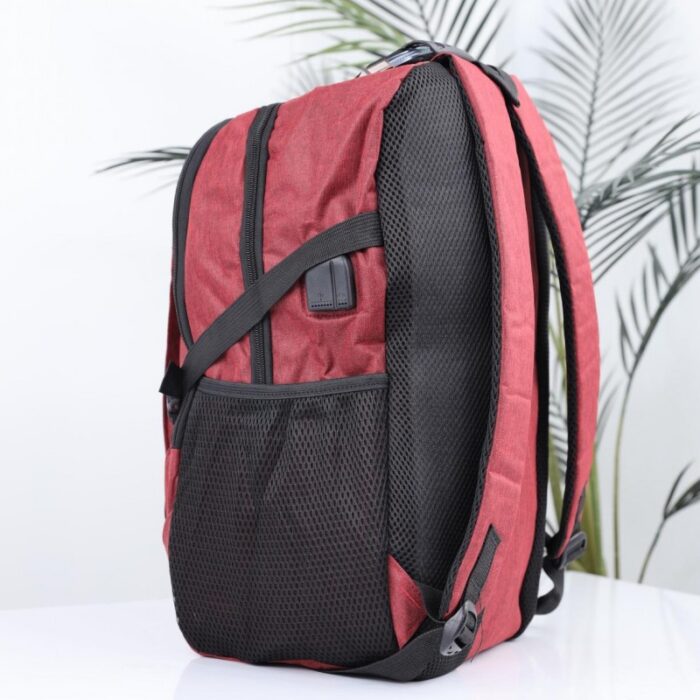 ⁦حقيبة مدرسية 18 انش لون خمري⁩ - الصورة ⁦8⁩