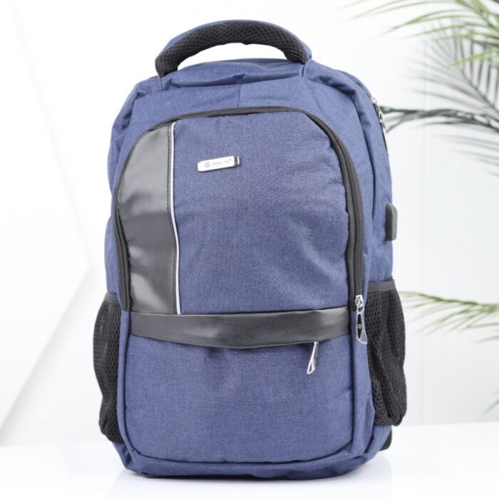 ⁦حقيبة مدرسية 18 انش لون أزرق⁩ - الصورة ⁦2⁩