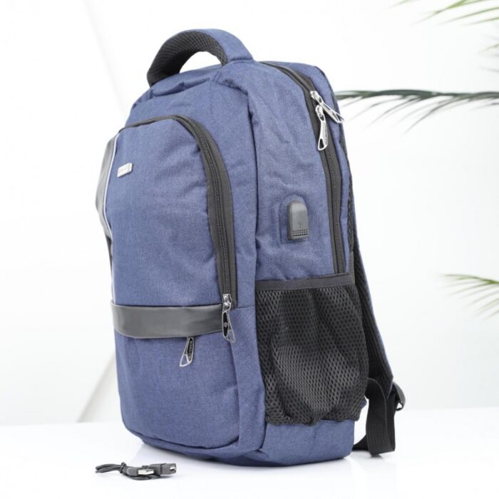 ⁦حقيبة مدرسية 18 انش لون أزرق⁩ - الصورة ⁦4⁩