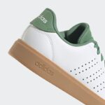 ⁦adidas Men's Advantage 2.0 Shoes - White- حذاء اديداس ادفانتج 2.0 للرجال لون أبيض وأخضر⁩ - الصورة ⁦8⁩