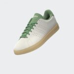 ⁦adidas Men's Advantage 2.0 Shoes - White- حذاء اديداس ادفانتج 2.0 للرجال لون أبيض وأخضر⁩ - الصورة ⁦14⁩