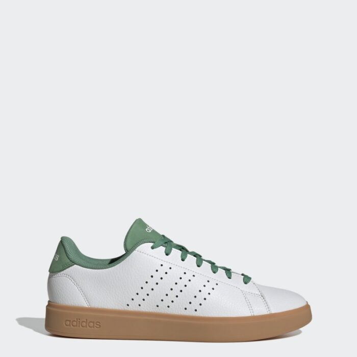 ⁦adidas Men's Advantage 2.0 Shoes - White- حذاء اديداس ادفانتج 2.0 للرجال لون أبيض وأخضر⁩ - الصورة ⁦21⁩