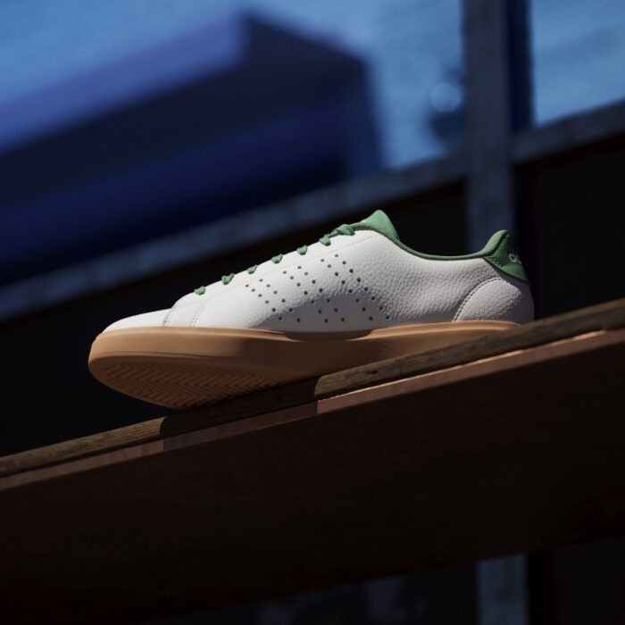 ⁦adidas Men's Advantage 2.0 Shoes - White- حذاء اديداس ادفانتج 2.0 للرجال لون أبيض وأخضر⁩ - الصورة ⁦26⁩