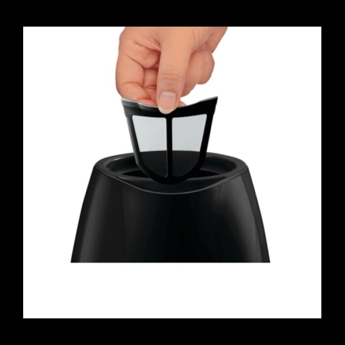 ⁦سخان بلاستيك من مولينكس حجم 1.5 لتر لون اسود⁩ - الصورة ⁦2⁩