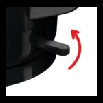 ⁦سخان بلاستيك من مولينكس حجم 1.5 لتر لون اسود⁩ - الصورة ⁦3⁩